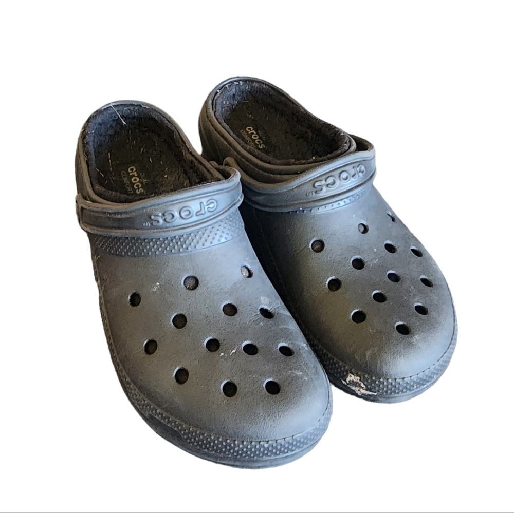 CROCS black lined men's clogs